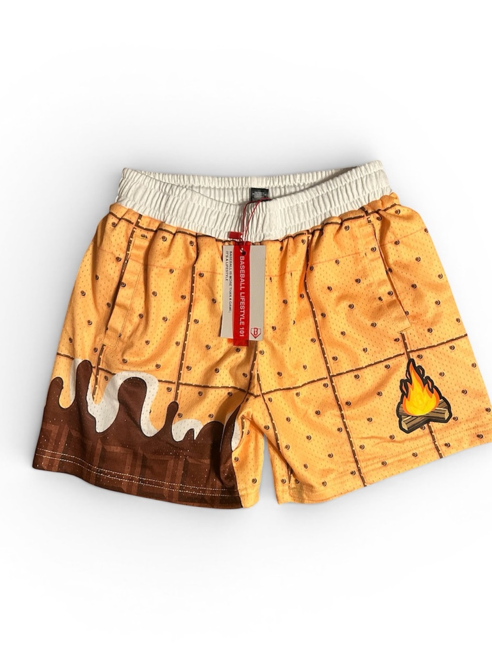Baseball lifestyle 101 campfire shorts youth medium NWT